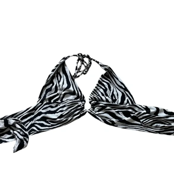 Zebra Backless Halter Top - Picture 2 of 2